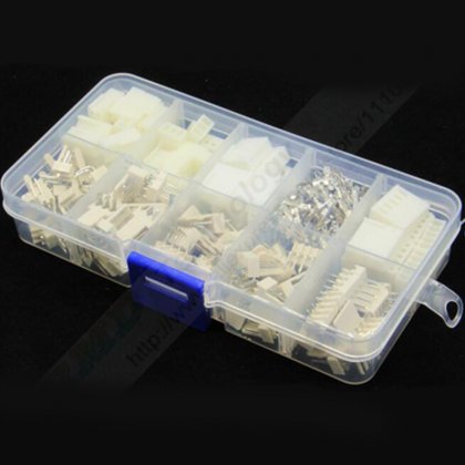 60sets Kit KF2510 Kits in box 2 3 4 5 pin 2.54 mm Pitch Housing + Pin Header Right Angle+ Terminal Connectors Adaptor