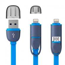 Micro & Lighting 2 in 1 Usb-cable USB Data Sync Charging Cable