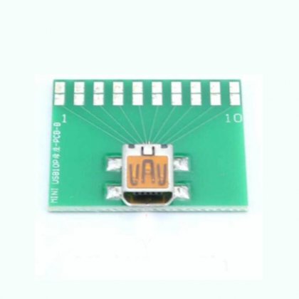 MINI USB 10Pins PCB Converter Adapter Breakout Board