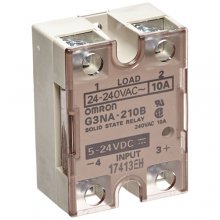 Omron G3NA-210B-DC5-24 Solid State Relay, Zero Cross Function, Yellow Indicator, Phototriac Coupler Isolation, 10 A Rated Load Current, 24 to 240 VAC Rated Load Voltage, 5 to 24 VDC Input Voltage