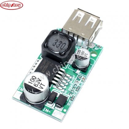 LM2596HV DC-DC Electric Vehicle Battery Buck Module / 12V-48V to 5V USB / Mobile Phone Charging Pad