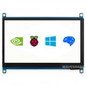 7inch Capacitive Touch Screen LCD (H), 1024×600, HDMI, IPS, Various Systems Support