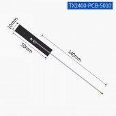 2.4G/2dBi/50*10mm 2.4 GHz Wifi Antenna IPEX 2.4GHz Embedded Antennas for Router Aircard Aerial 5.8GHz for Internet Signal IPX 5G Antenne