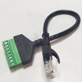 RJ45 plug to 8-bit terminal 30CM