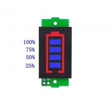 Blue 1S-8S Lithium Battery Capacity Indicator