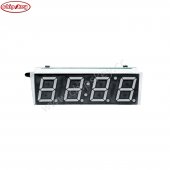 Digital electronic clock, microcontroller electronic form, (time + temperature + voltage) triple spreadsheet
