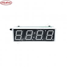 Digital electronic clock, microcontroller electronic form, (time + temperature + voltage) triple spreadsheet