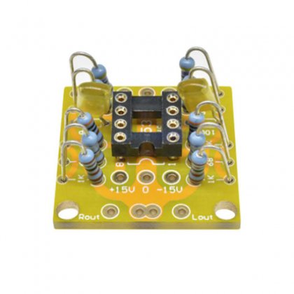 Dual OP Amp Board Preamp DC Amplification PCB DC Pre-Amp Amplifier Empty Board Module for NE5532 OPA2134 OPA2604 AD826