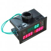 1x LED Digital Wattmeter Voltmeter Ammeter Kilowatthourmeter Power factor panel module