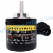 rotary encoder 6mm solid shaft Contactless 4096 1024ppr RS485 single turn angle measurement 5V Poweroff Mem