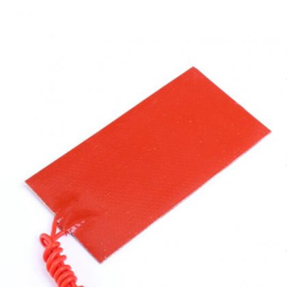 50mmx100mm 12V 15W Silicone Rubber Heating Panel.