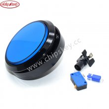 Blue 100mm Flat Round 12V illuminated LED arcade Push Button with Microswitch For JAMME MAME DIY Games Cabinets Vending machine