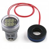 AC12-500V 0-100A universal ROUND Voltmeter-Ammeter dual function complete of JST XH 2.54 connector
