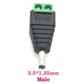 Male DC Connector 3.5*1.35mm Male Power Jack Adapter Plug