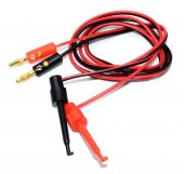 4mm Banana Plug to Test Hook claw 22AWG Silicone Cable 100Cm 3Ft R&B