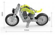 Metal Motorbike Building Blocks Creative DIY Vehicle Model Set Enlighten Alloy Parts Assembling Toy Motorcycles for Kids