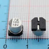 16V100UF 6.3*5.4mm SMD Aluminum Electrolytic capacitors