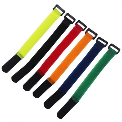 20*300MM Battery Hook Loop Reusable Cable Tie Down Straps