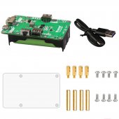 Type-c version / 18650 charge and boost PowerBank for Raspberry Pi Dual output up to 5V3A WS2812 Radar 4G LTE steering engine Raspberry PI 4B