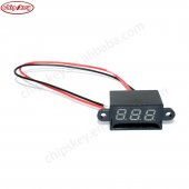 Green Waterproof voltmeter 0.28 digital display/DC meter head/12V digital LED display 2-wire 3-30V