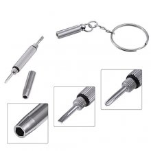 3 In 1 Eyeglass Mini Screwdriver Sunglass Watch Repair Kit With Keychain （100pcs/bag)