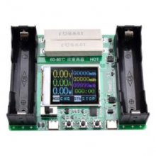 2 Battery Tester With LCD Display Screen Type / 18650 Lithium Battery Capacity Tester Module MAh MWh Digital Four Batteries 18650 Battery Power Detector Tester Module Type-C