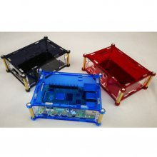 6pcs Platform Combine by Screw Without Fan For RPI4 (blue / black / red)
