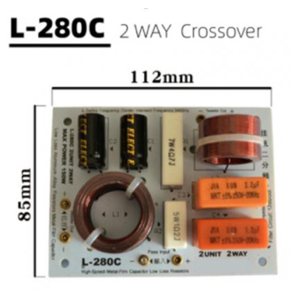 L-280C HIFIDIY LIVE Hi-Fi 2Way 3 speaker Unit (tweeter + mid +bass ) Speakers audio Frequency Divider Crossover Filters L-380C