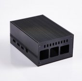 Black Aluminum Case With Fan for raspberry pi 4
