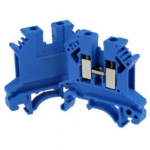 Blue Din Rail Terminal Block UK-2.5B Wire Electrical Conductor Universal Connector Screw Connection Terminal Strip Block UK2.5B