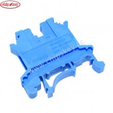 Blue Din Rail Terminal Block UK-2.5B Wire Electrical Conductor Universal Connector Screw Connection Terminal Strip Block UK2.5B