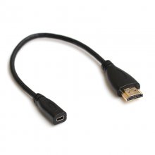 Micro HDMI Female to HDMI Cable 20CM