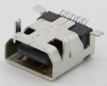 MINI USB 10P Ahead 2pins DIP ,Back side 2pins SMD