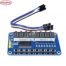 TM1638 Digital 8Bit LED Tube 8 Keys Display Module for AVR Arduino ARM