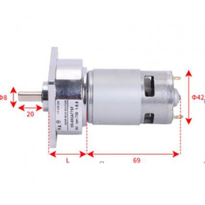 12V 500RPM 60GA775F Motor