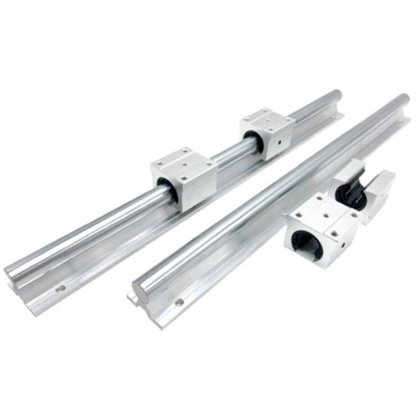 SBR12*800mm length 2 + 4 blocks / 800mm Linear Rail Slide With 4 Pcs SBR12UU Bearing Block For CNC Router CNC Parts