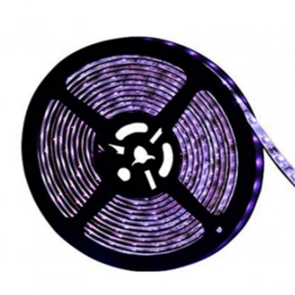 UV 12V5050 High Brightness Waterproof 12V Purple Light Strip IP65 5M/Reel