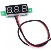 Red 0.28 inch ultra-small digital DC voltage meter three-wire digital adjustable DC 0-100V