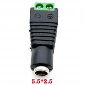 Female DC Connector 5.5*2.5mm Power Jack Adapter Plug