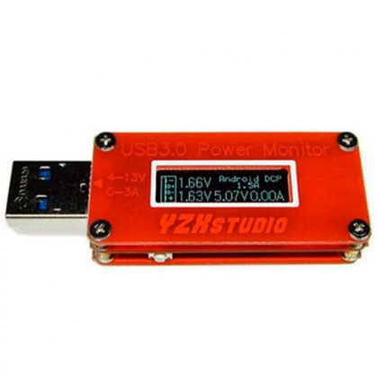 USB 3.0 Power Monitor (Red) YZXstudio Voltage Current Meter High Resolution OLED