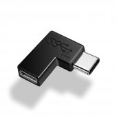 Type C USB Male to Female / Side Bend L type