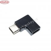 Type C USB Male to Female / Side Bend L type