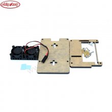 Dual Fan+ 2 Black Layer Acrylic Case for Raspberry PI 4