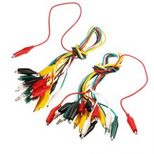 Test leads, alligator clips cable, two-headed 5 colors, 10 50CM Length