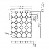 18650 Battery Cell Holder Safety Spacer Radiating Shell Storage Bracket Mayitr Suitable For 4x5pcs 18650 battery