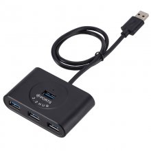 USB 3.0 Hub 4 Ports Data Transfer 45cm Cable