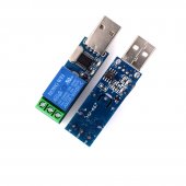 5V Serial control relay module / board / Single chip computer USB control switch / Jog self-locking