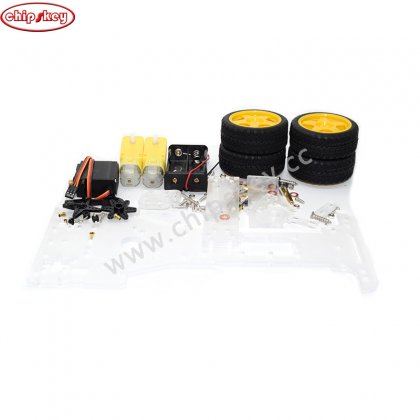 DIY Robot Car Chassis , Only the Chassis+Motor+ Wheel+Servo , Without others Components