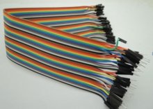 30CM Rainbow Cable 40P Male to Female