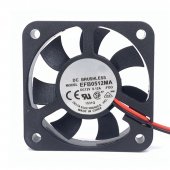 EFB0512MA 5010 5cm 12V 0.12A dual ball CPU mute cooling fan 3Wires